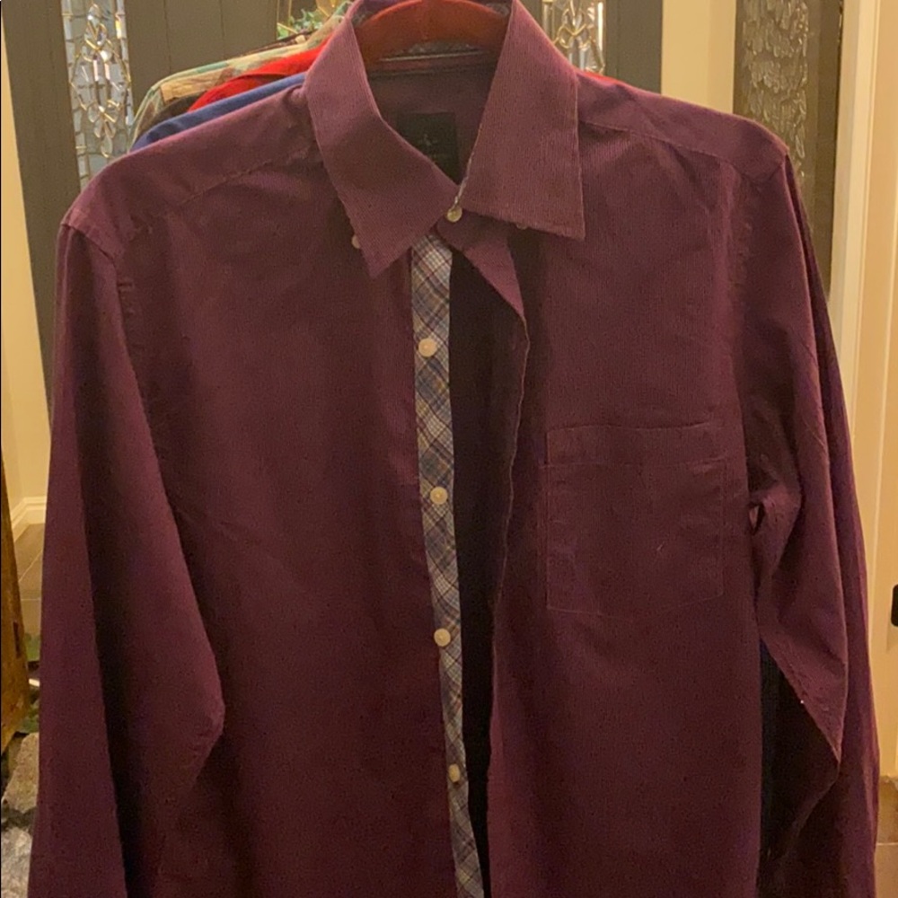 Men’s button down dress too long sleeve